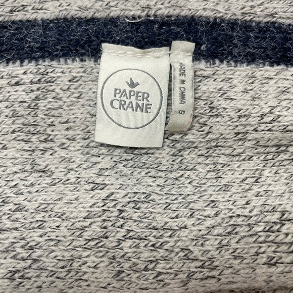 Anthropology Paper Crane Ethereal Wrap Vest Sleeveless Blue Taupe Reversible - Picture 6 of 8